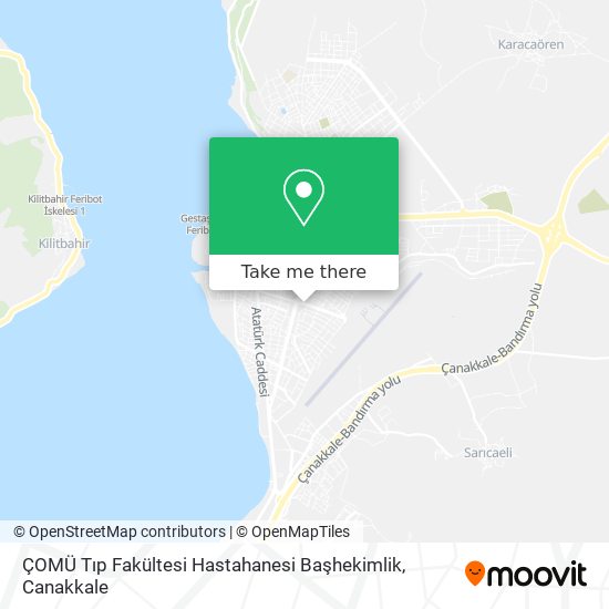 ÇOMÜ Tıp Fakültesi Hastahanesi Başhekimlik map