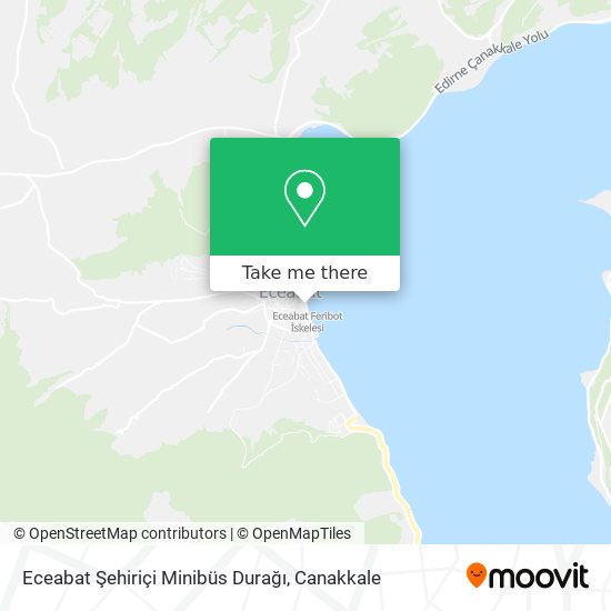 Eceabat Şehiriçi Minibüs Durağı map