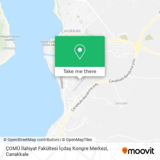 ÇOMÜ İlahiyat Fakültesi İçdaş Kongre Merkezi map