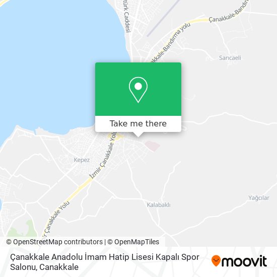 Çanakkale Anadolu İmam Hatip Lisesi Kapalı Spor Salonu map