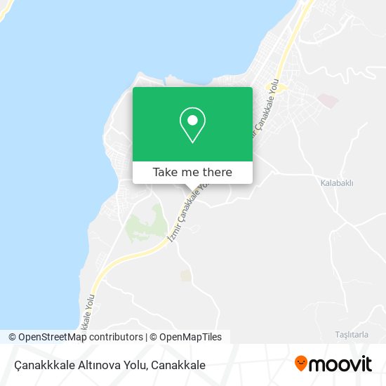 Çanakkkale Altınova Yolu map