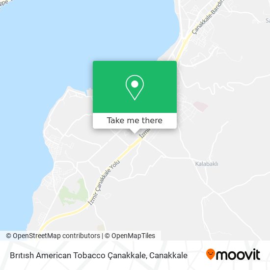 Brıtısh American Tobacco Çanakkale map