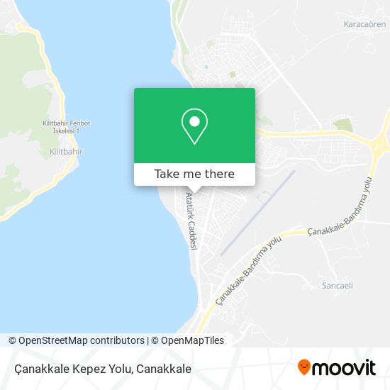 Çanakkale Kepez Yolu map