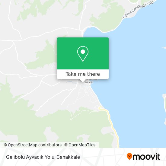 Gelibolu Ayvacık Yolu map