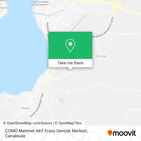 ÇOMÜ Mehmet Akif Ersoy Gençlik Merkezi map