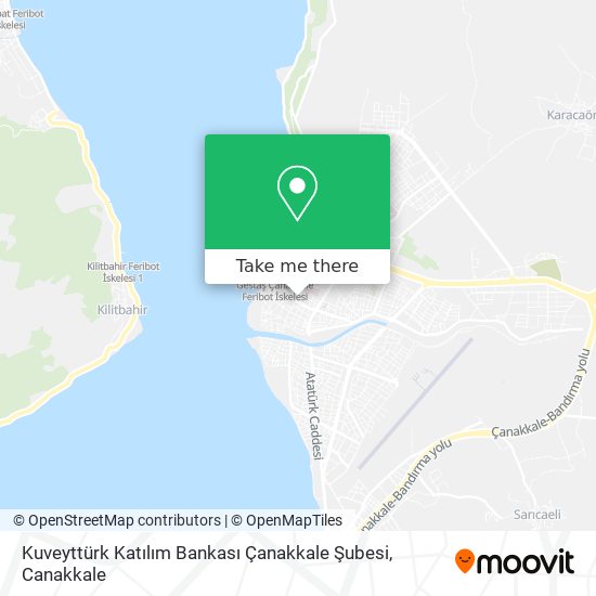 Kuveyttürk Katılım Bankası Çanakkale Şubesi map