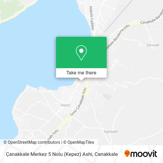 Çanakkale Merkez 5 Nolu (Kepez) Ashi map