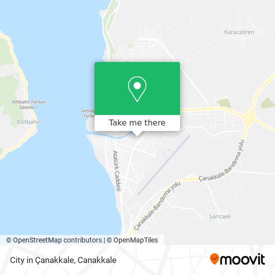 City in Çanakkale map