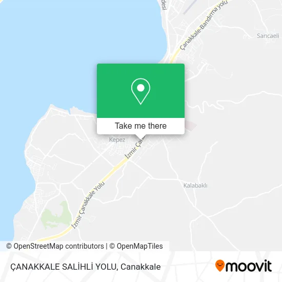 ÇANAKKALE SALİHLİ YOLU map