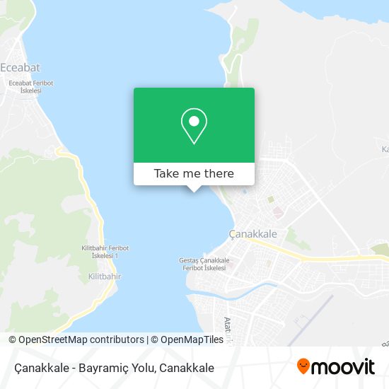 Çanakkale - Bayramiç Yolu map