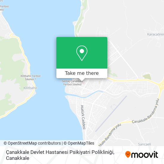 Çanakkale Devlet Hastanesi Psikiyatri Polikliniği map