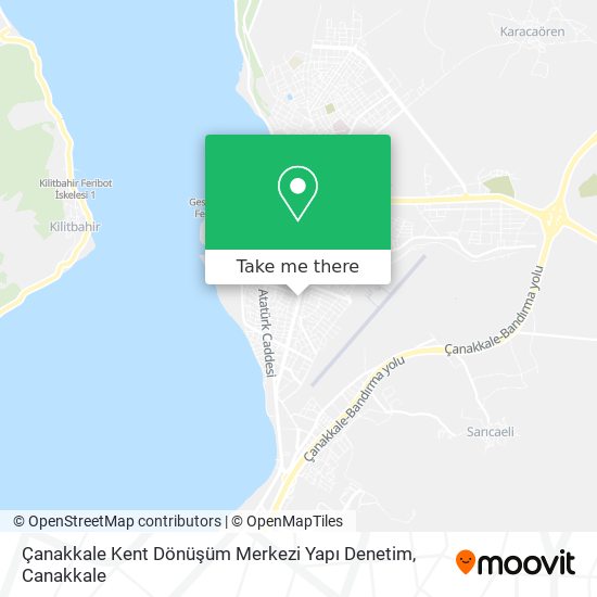 Çanakkale Kent Dönüşüm Merkezi Yapı Denetim map