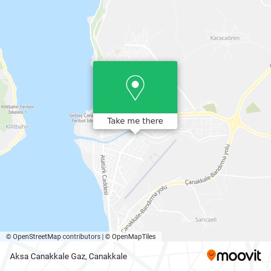 Aksa Canakkale Gaz map