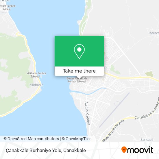 Çanakkale Burhaniye Yolu map