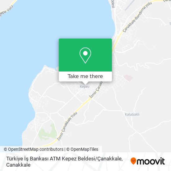 Türkiye İş Bankası ATM Kepez Beldesi / Çanakkale map