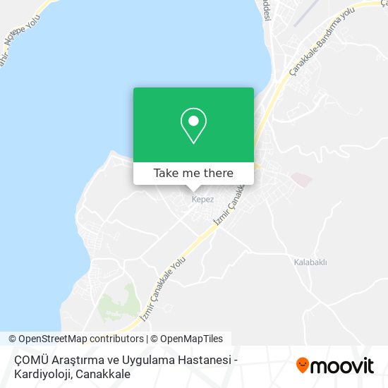ÇOMÜ Araştırma ve Uygulama Hastanesi - Kardiyoloji map