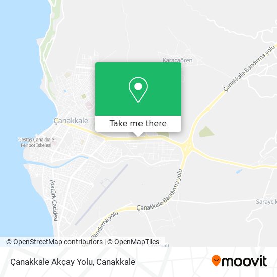 Çanakkale Akçay Yolu map