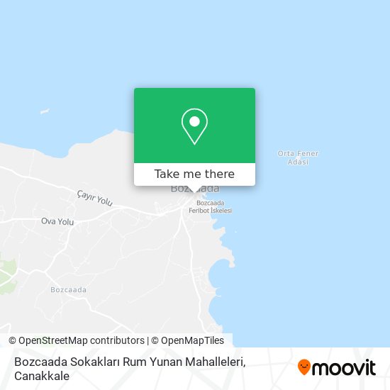 Bozcaada Sokakları Rum Yunan Mahalleleri map