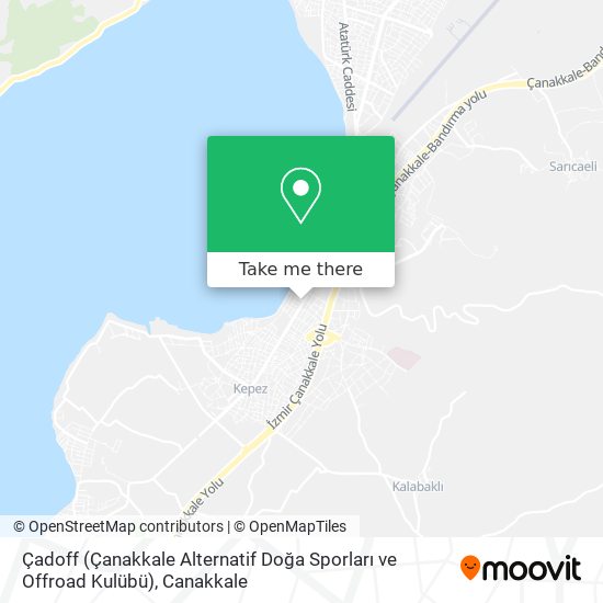 Çadoff (Çanakkale Alternatif Doğa Sporları ve Offroad Kulübü) map