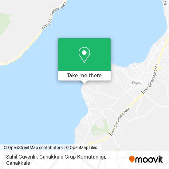 Sahil Guvenlik Çanakkale Grup Komutanligi map