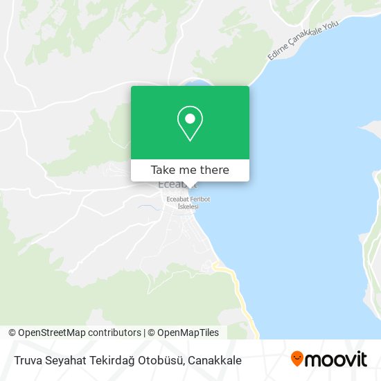 Truva Seyahat Tekirdağ Otobüsü map