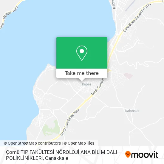 Çomü TIP FAKÜLTESİ NÖROLOJİ ANA BİLİM DALI POLİKLİNİKLERİ map