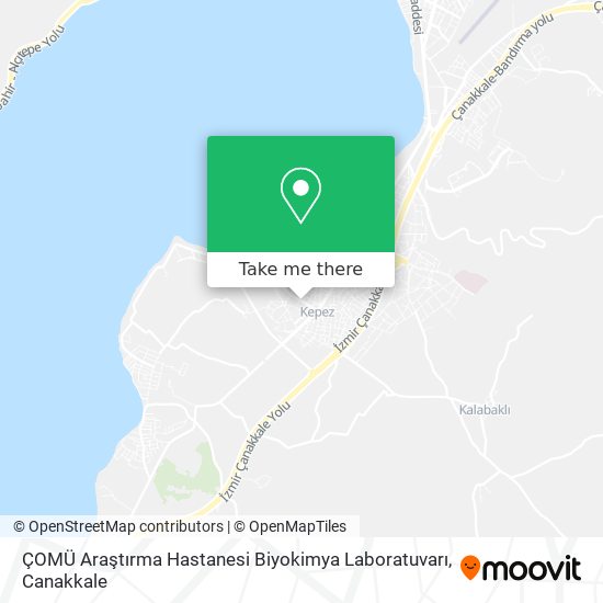 ÇOMÜ Araştırma Hastanesi Biyokimya Laboratuvarı map