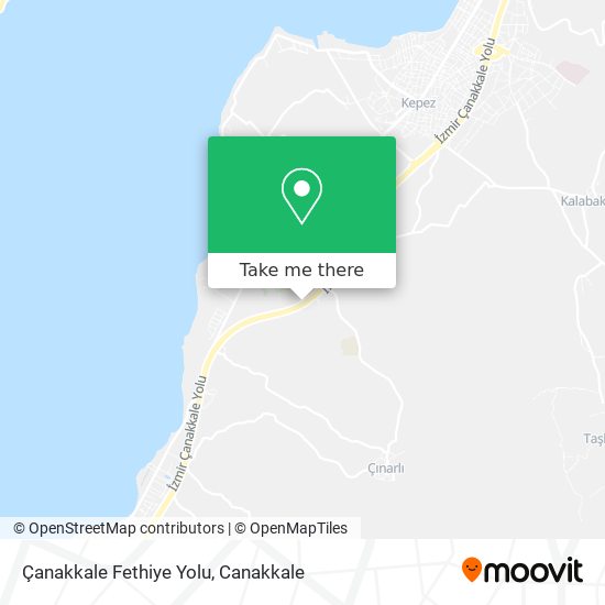 Çanakkale Fethiye Yolu map
