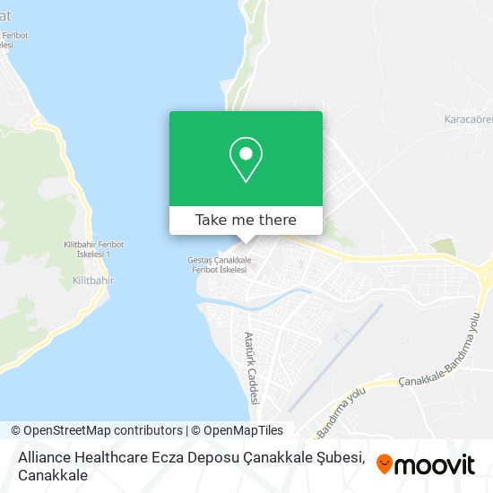 Alliance Healthcare Ecza Deposu Çanakkale Şubesi map