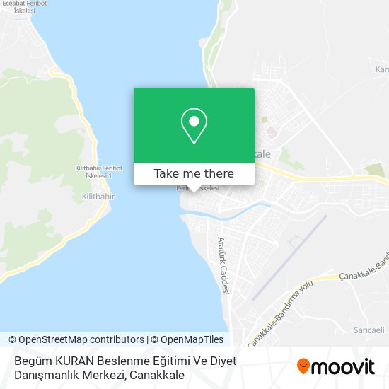 Begüm KURAN Beslenme Eğitimi Ve Diyet Danışmanlık Merkezi map