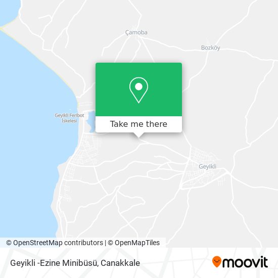 Geyikli -Ezine Minibüsü map