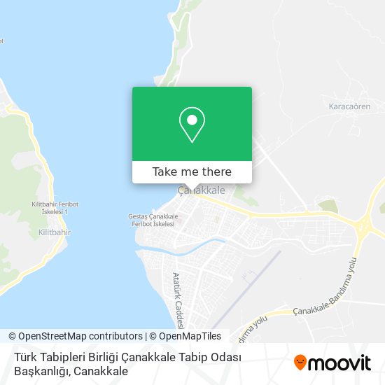 Türk Tabipleri Birliği Çanakkale Tabip Odası Başkanlığı map