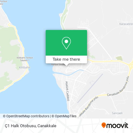 Ç1 Halk Otobusu map