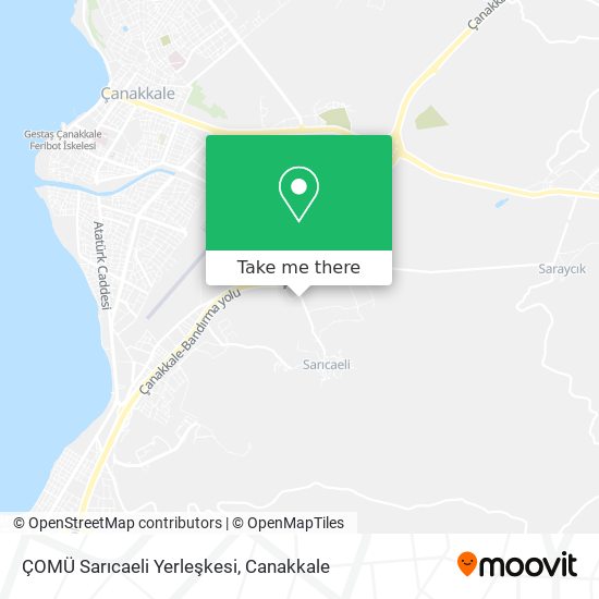 ÇOMÜ Sarıcaeli Yerleşkesi map
