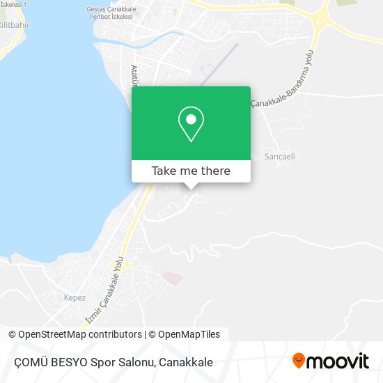 ÇOMÜ BESYO Spor Salonu map