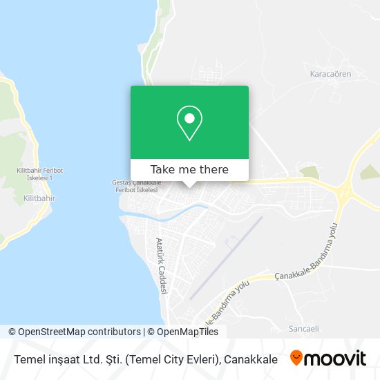 Temel inşaat Ltd. Şti. (Temel City Evleri) map