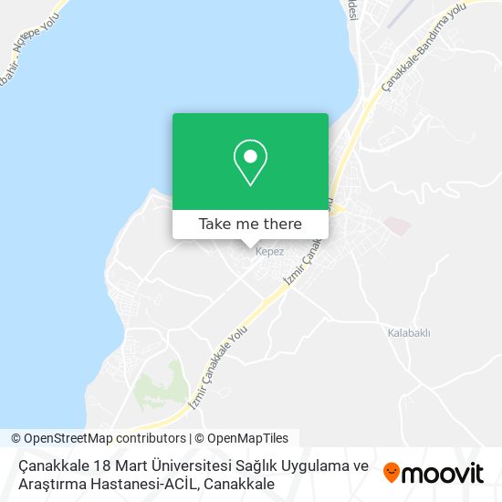 Çanakkale 18 Mart Üniversitesi Sağlık Uygulama ve Araştırma Hastanesi-ACİL map