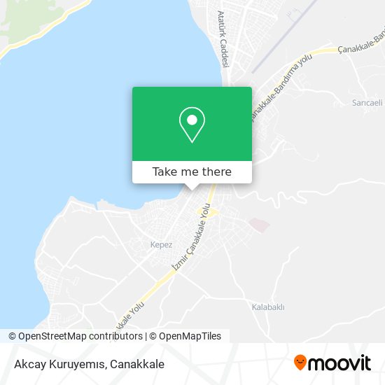 Akcay Kuruyemıs map