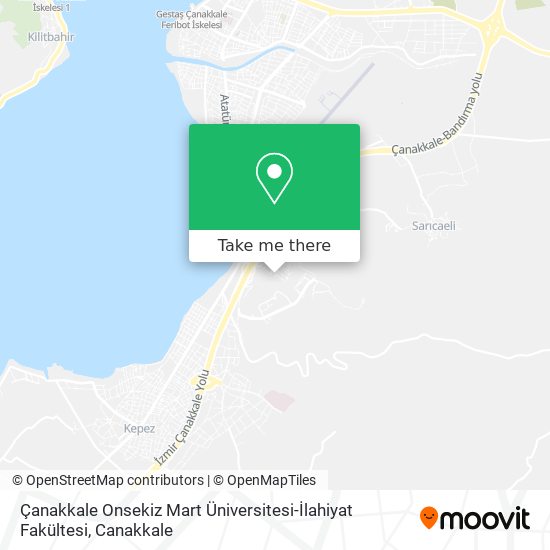 Çanakkale Onsekiz Mart Üniversitesi-İlahiyat Fakültesi map