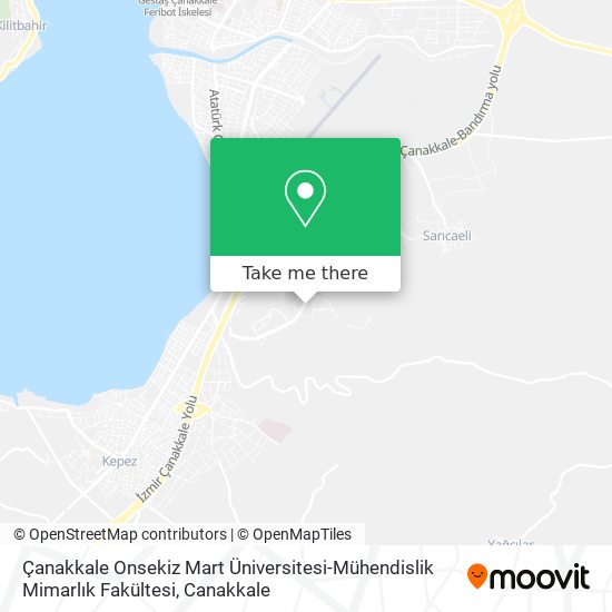 Çanakkale Onsekiz Mart Üniversitesi-Mühendislik Mimarlık Fakültesi map