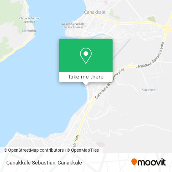 Çanakkale Sebastian map