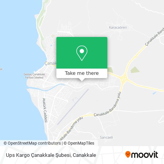 Ups Kargo Çanakkale Şubesi map