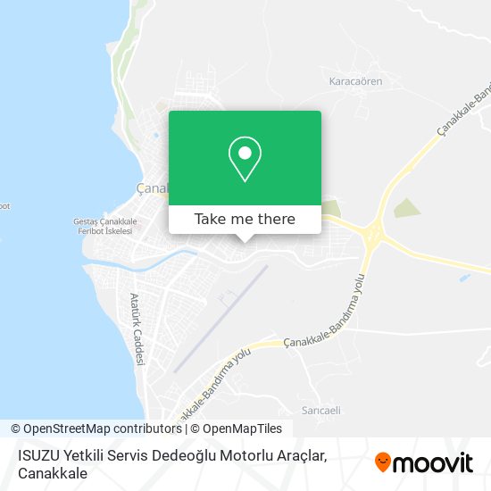 ISUZU Yetkili Servis Dedeoğlu Motorlu Araçlar map