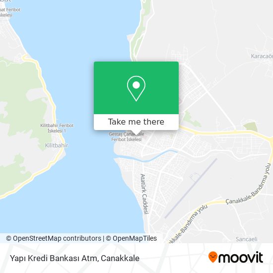 Yapı Kredi Bankası Atm map