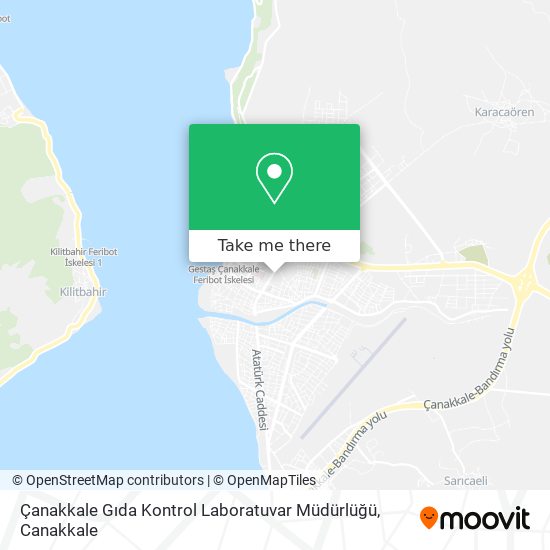 Çanakkale Gıda Kontrol Laboratuvar Müdürlüğü map