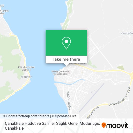 Çanakkale Hudut ve Sahiller Sağlık Genel Müdürlüğü map