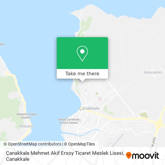Çanakkale Mehmet Akif Ersoy Ticaret Meslek Lisesi map