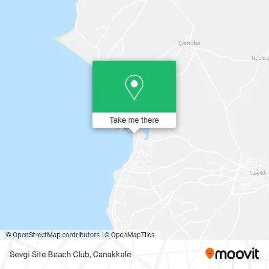 Sevgi Site Beach Club map