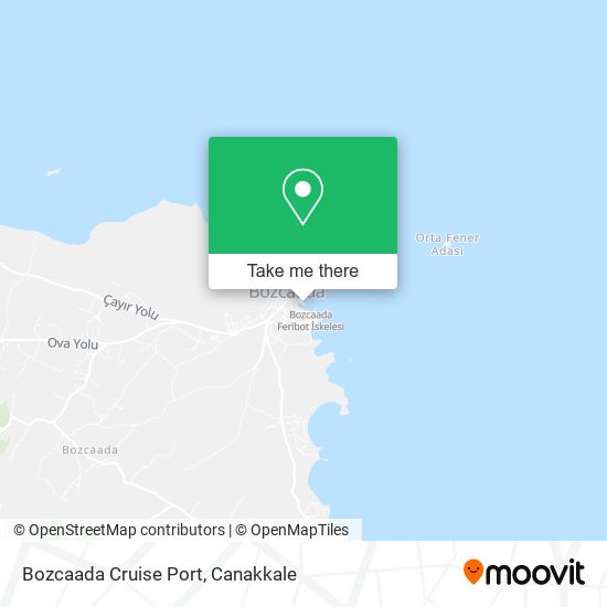 Bozcaada Cruise Port map