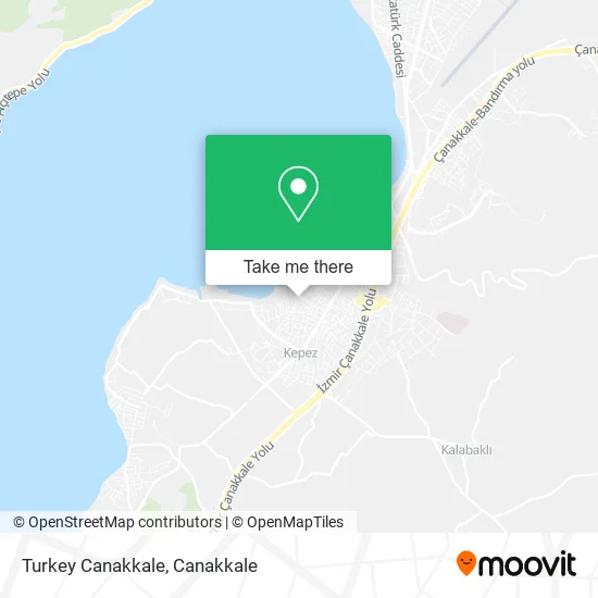 Turkey Canakkale map